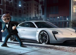 Playmobil entrega un Porsche Mission E a un agente secreto Porsche Mission E tres cuartos agente Rex Dasher Playmobil