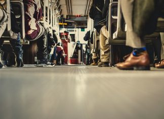 Inmune a la Tercera Guerra Mundial Imágenes de los asientos de un autobús
