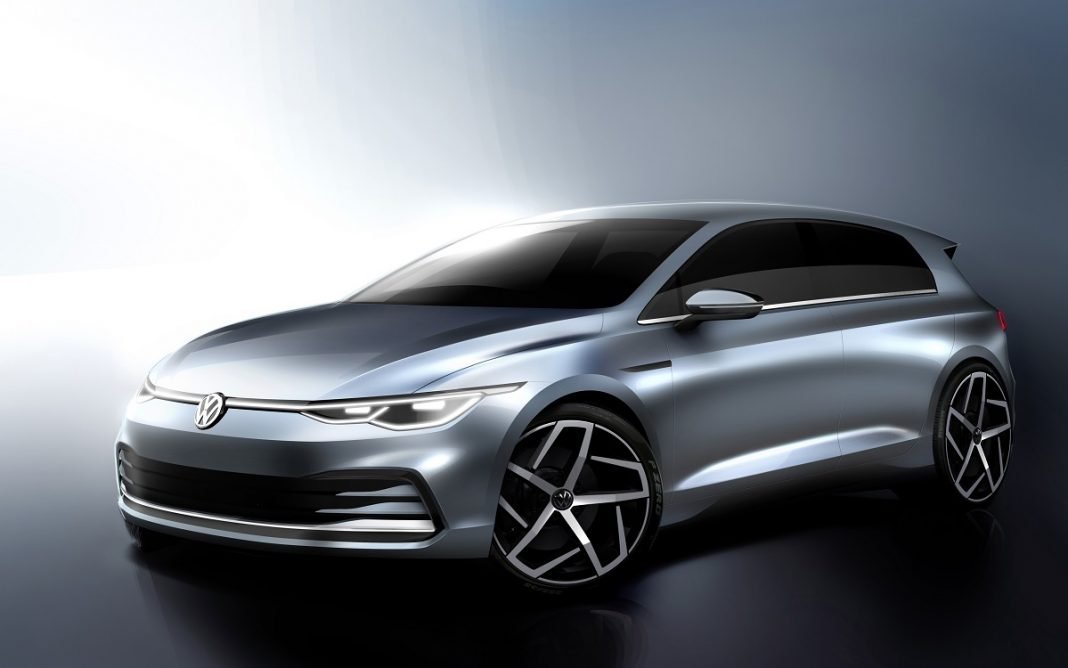 Boceto del diseño exterior del inminente VW Golf 8