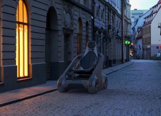 ¿Será éste el vehículo eléctrico del futuro? Vehículo eléctrico Alexander Zhukovsky tres cuartos frontal