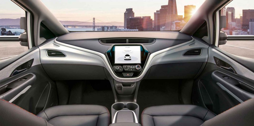 Coche sin volante 2 Imagen del coche autónomo sin volante de General Motors