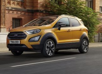 Ford Ecosport Active: ¿Más plástico… y más tecnología? Imagen tres cuartos delantero del nuevo Ford EcoSport Active