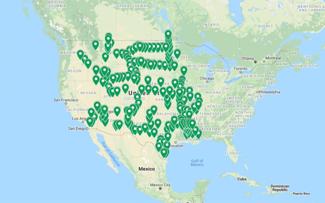 Mapa de las estaciones de carga necesarias en EE.UU. EE.UU. mapas estaciones carga necesarias CleanTechnica