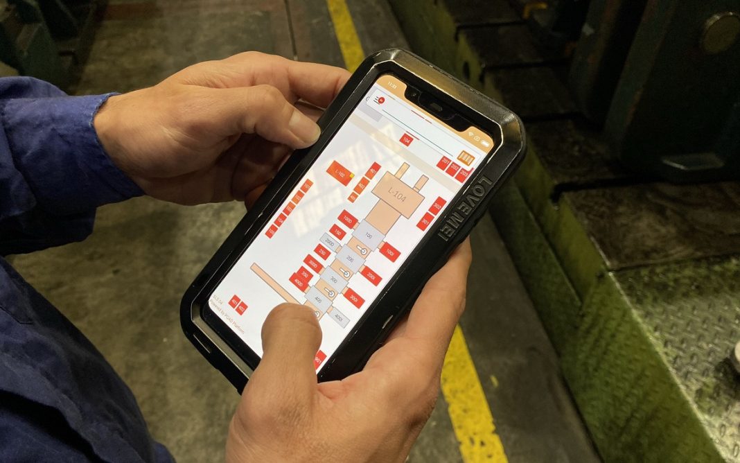 Imagen de la app de geolocalización industrial de Ford en Almussafes