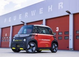 Opel Rocks-e: ¿El coche de bomberos más pequeño del mundo? Coche Opel Rock-e de bomberos