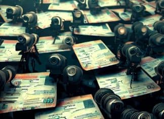 Un ciberataque filtra los datos de seis millones de conductores; ¿qué ha pasado? Imagen artística de cientos de licencias de conducir espiadas por cámaras