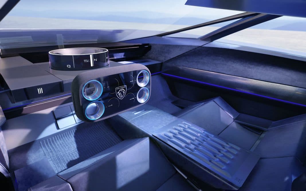 Peugeot Inception Concept interior panorámica