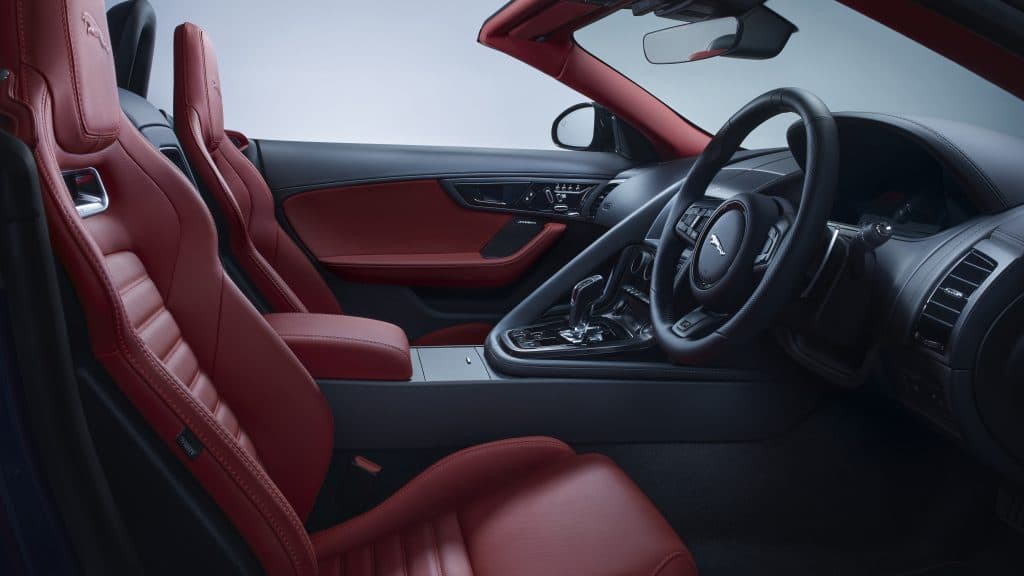 Interior del Jaguar F-Type ZP.