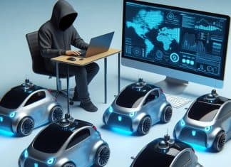 ¿De cuántas maneras podría un ciberdelincuente ‘atacar’ un vehículo autónomo? Imagen de un cracker controlando varios vehículos