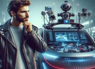 ¿Son ciberseguras todas esas tecnologías que, por ley, deben incluir los coches nuevos que nos venden? Una persona observa un vehículo muy tecnológico