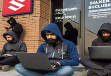 En el día mundial de las PYMES, ¿quieres que la tuya esté cibersegura? Entonces, contrata a uno -o varios- hackers imágenes de personas con ordenadores portátiles a las puertas de Suzuki en Pakistán