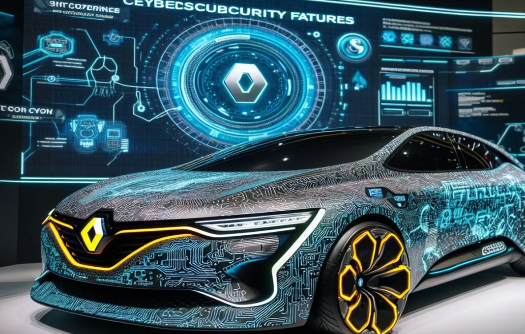 Imagen artística que representa la ciberseguridad en Renault