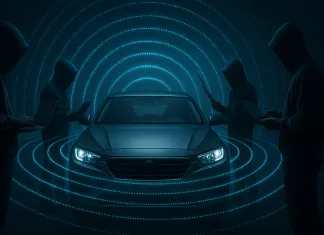 Ya es un hecho: Los crackeos estarían detrás del robo de tres de cada cinco coches Imagen de expertos en ciberseguridad rodeando un vehículo