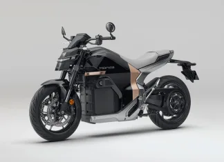 Cuesta como un coche… pero esta Honda es la moto eléctrica definitiva que puedes llevar con carnet A1 Imagen tres cuartos delantero Honda WN7