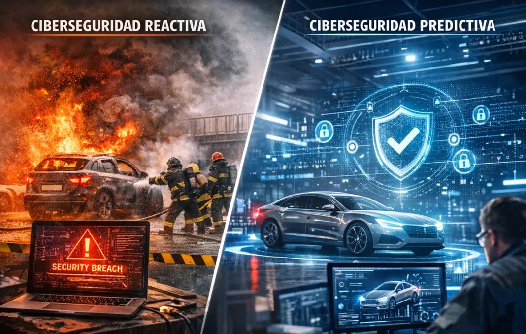 ciberseguridad-reactiva-o.predictiva-Hackercar Imagen dos enfoques sobre la ciberseguridad