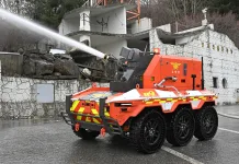 Lo último en vehículos autónomos es… ¡un camión de bomberos! Imagen vehículo autónomo de Hyundai para incendios