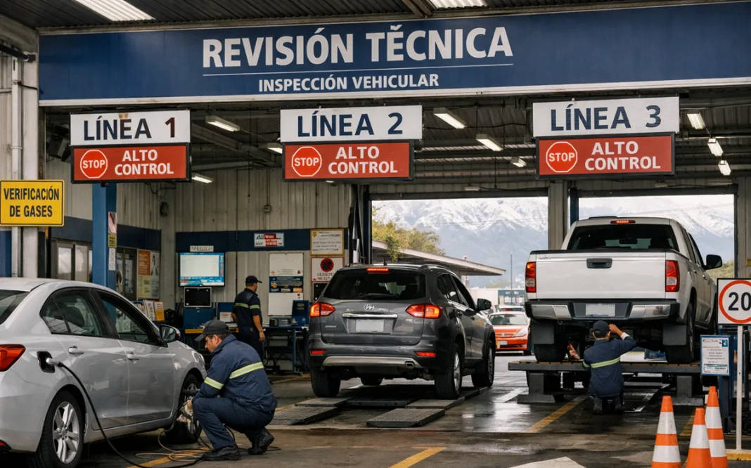 Imagen de un centro de inspección de vehículos
