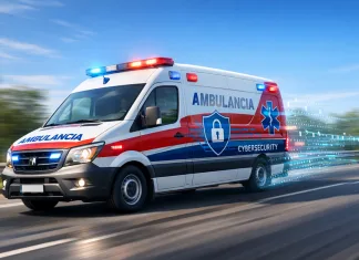 Cuando la ambulancia también puede ser ciberatacada Imagen de una ambulancia circulando