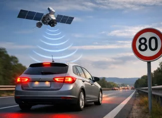 ¿De verdad se podría limitar la velocidad de los coches… por satélite? Vehículo frena por un satélite