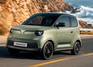 Este eléctrico presentado en Vietnam cuesta como algunos scooters Imagen nuevo VinFast VF 2 tres cuartos delantero