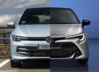 Volkswagen Golf Hybrid: el precio y otros datos del rival que en Toyota llevan esperando más de 16 años imagen frontal comparativa entre un VW Golf y un Toyota Corolla
