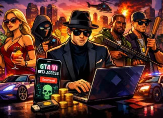 Así están utilizando el ‘GTA VI’ los ciberdelincuentes para estafar a los usuarios Portada ficticia del videojuego GTA