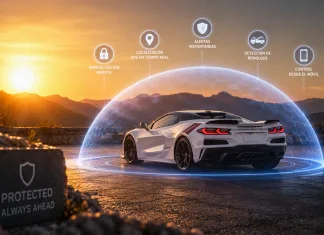 Instala este sistema en su coche de 180.000€ para que ningún cracker pueda robárselo Imagen de un vehículo Corvette con multitud de protecciones